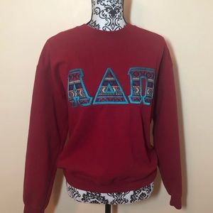 Red Adpi Alpha Delta Pi crewneck